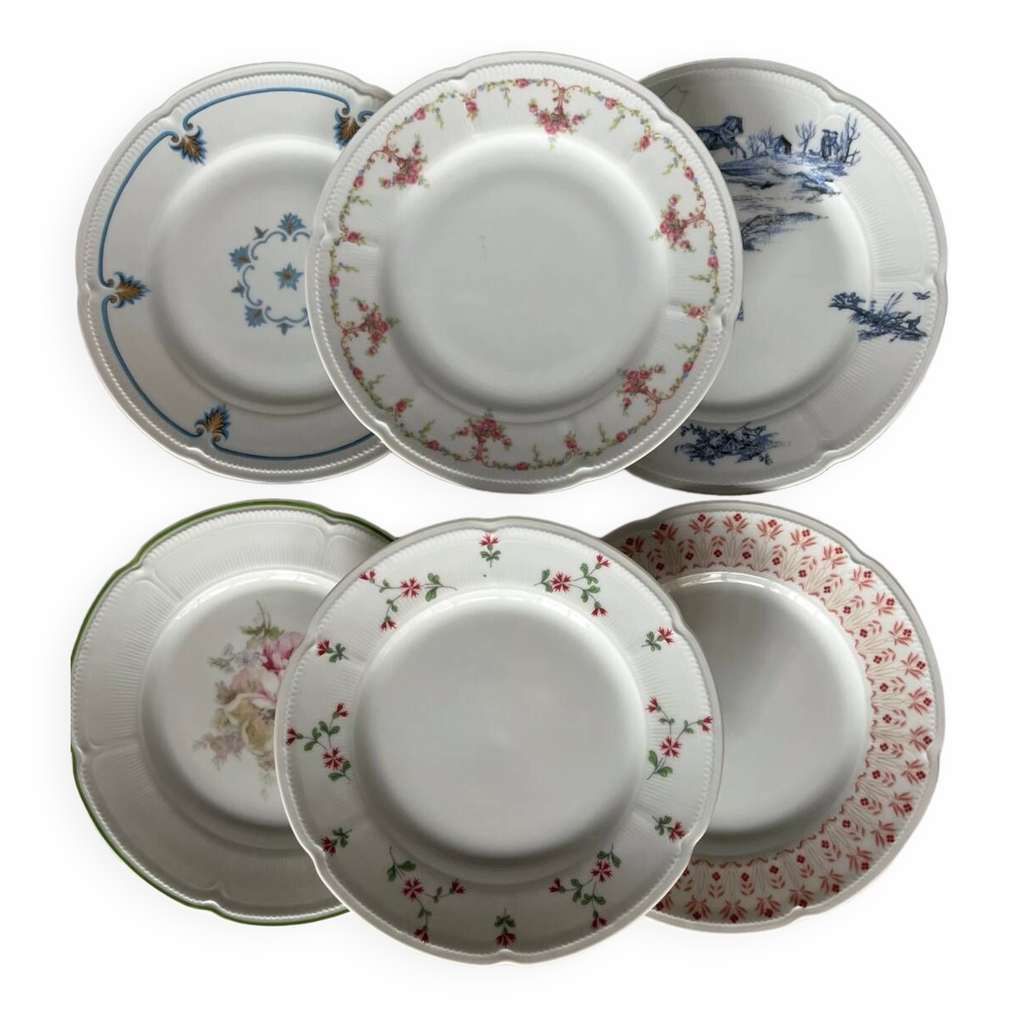 Limoges porcelain dessert plates