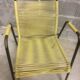 Yellow scoubidou chair