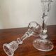 Pair of crystal candle holders