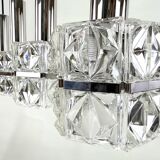 Ancien Luminaire Suspension 4 Lumières Vintage Style Kinkeldey 60's 70's