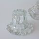 Vintage 1980s Reims-Style Glass Candle Holders