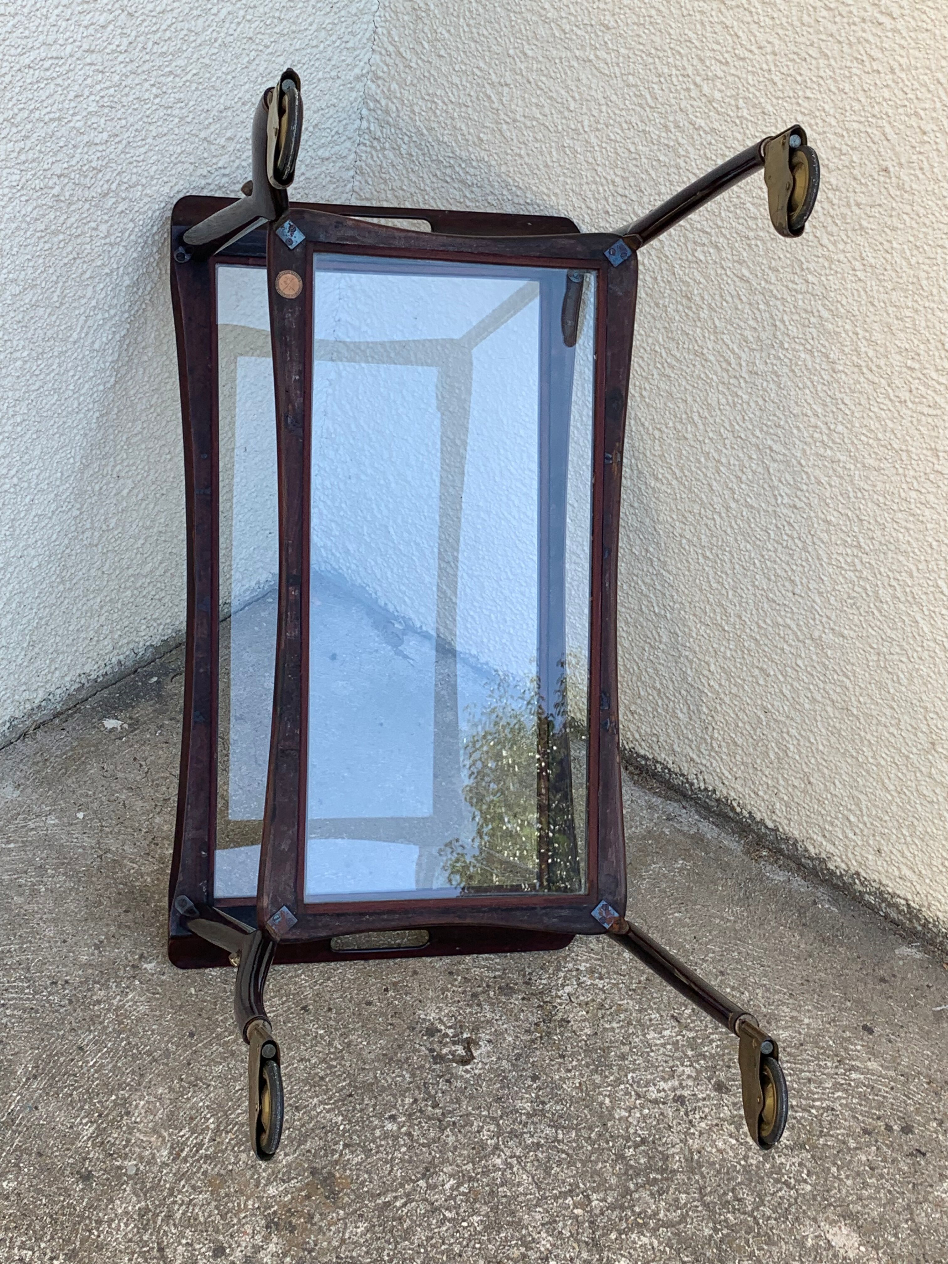 Serving trolley mahogany 1950