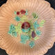 Plate, barbotine bowl, old fruit model, art deco and collector