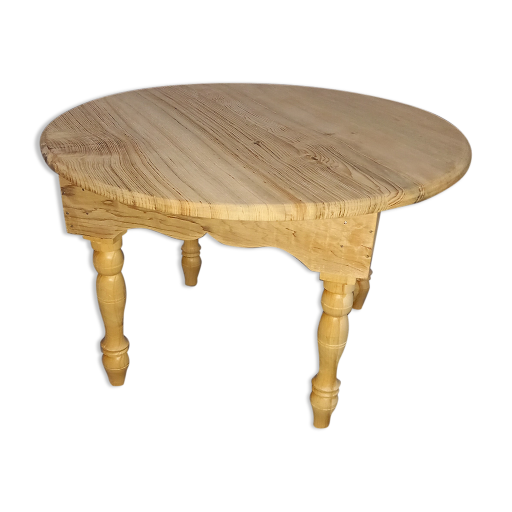 Table en bois de cèdre berbère, table basse en bois traditionnelle ...