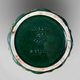 Cache-pot, Art Deco planter by Saint-Clément signed by Blanche Letalle in malachite green glazed ceramic.