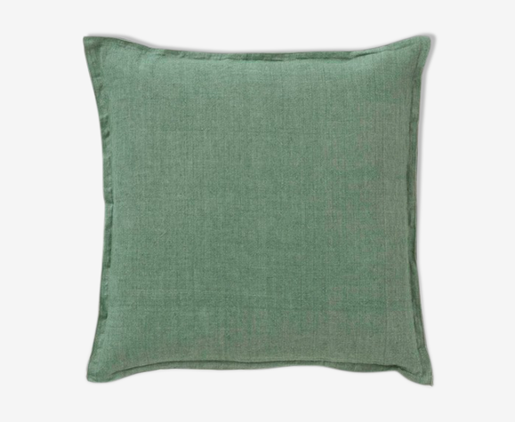 Coussin en lin 50x50cm vert
