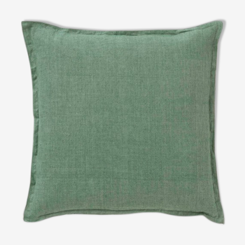 Linen cushion 50x50cm green