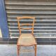 Chaise ancienne en bois et canage