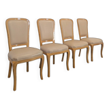 Set of 4 beech chairs