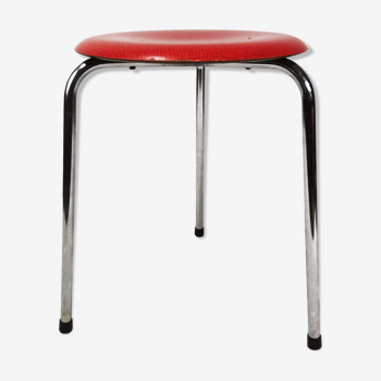 Tabouret trépied, Werzalit, Allemagne, années 1950