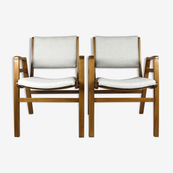 Chaises beige vintage années 1970