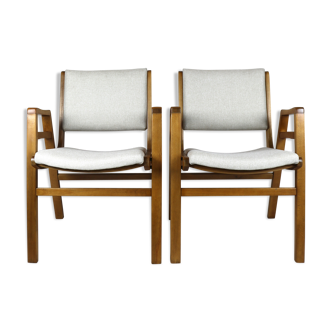 Chaises beige vintage années 1970