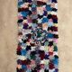 Tapis Berbère Boucherouite coloré - 63 x 162 cm