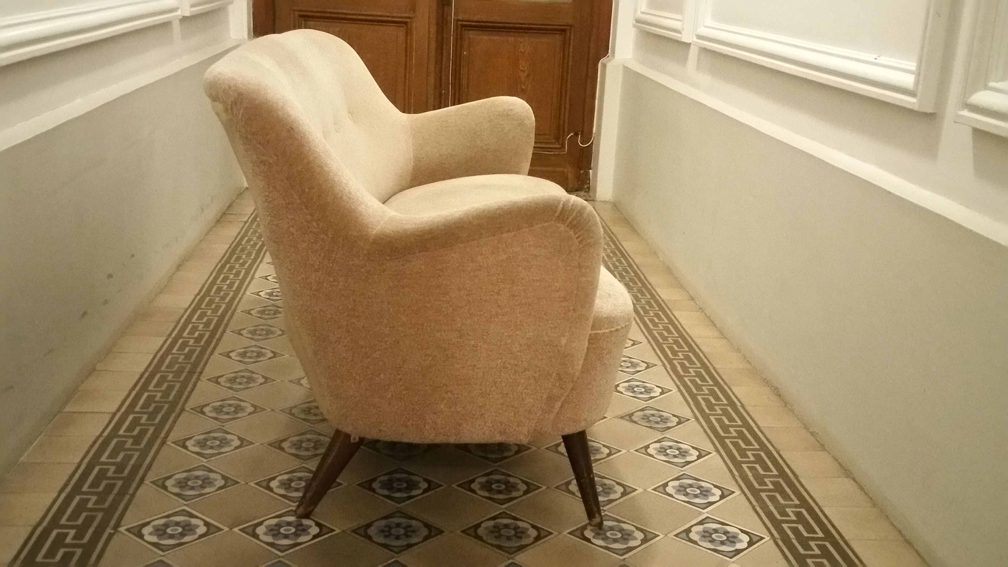 Sofa sofa bow vintage 50/60s design organic