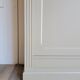 renovated wooden sideboard in brown