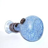 Vintage vase in blown glass and blue and purple glass paste - Murano Glass Bottle? Italy