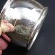 Lot of 6 rounds of silver metal towels