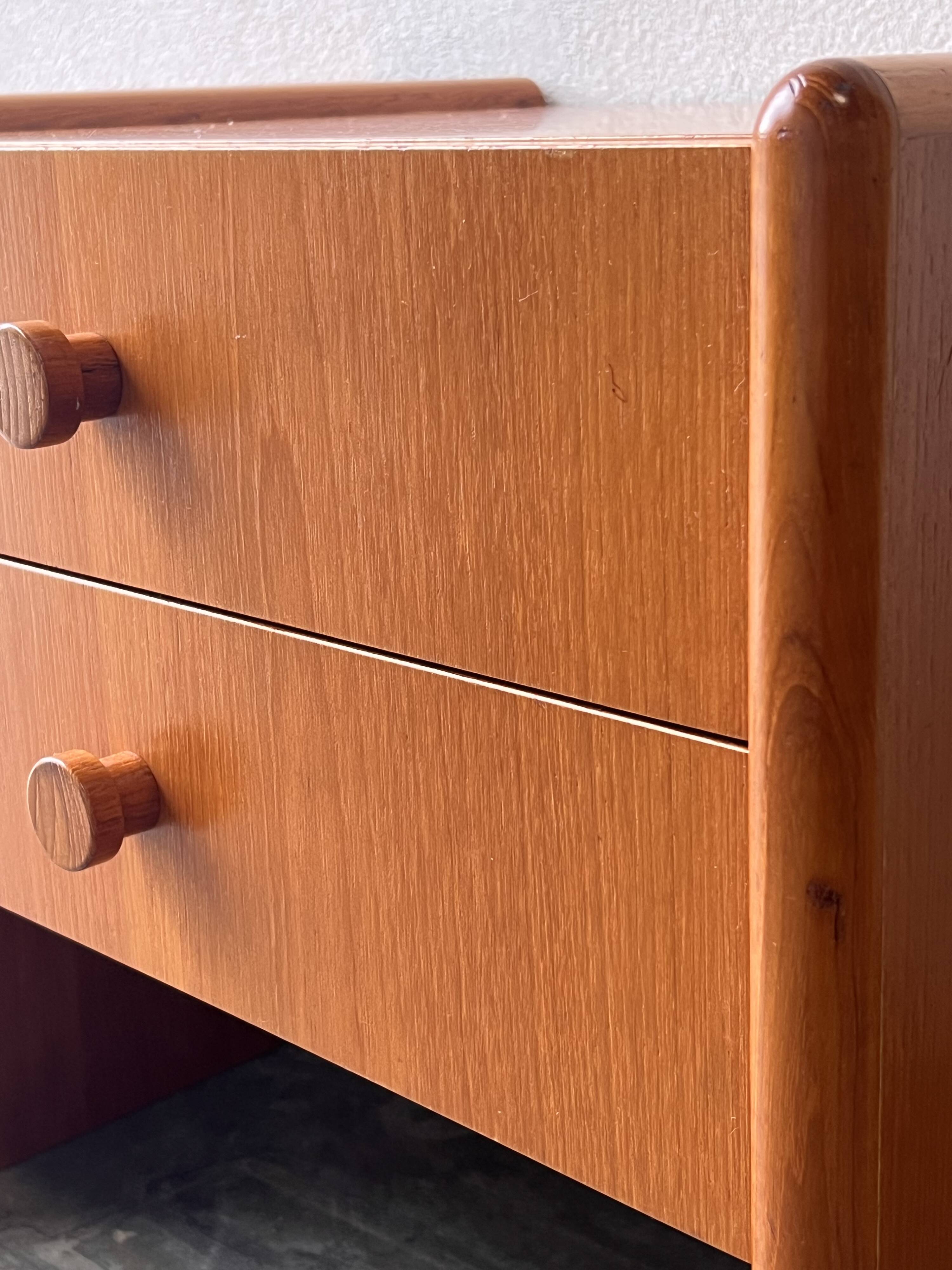 Mid-century teak bedside tables