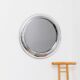 Miroir rond en chrome argenté avec verre fumé - Style Space Age italien des années 1960, 65 cm
