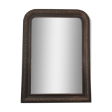 Miroir noir et doré 86X62cm