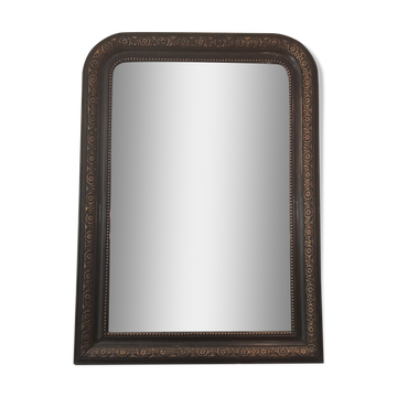 Black and gold mirror 86X62cm