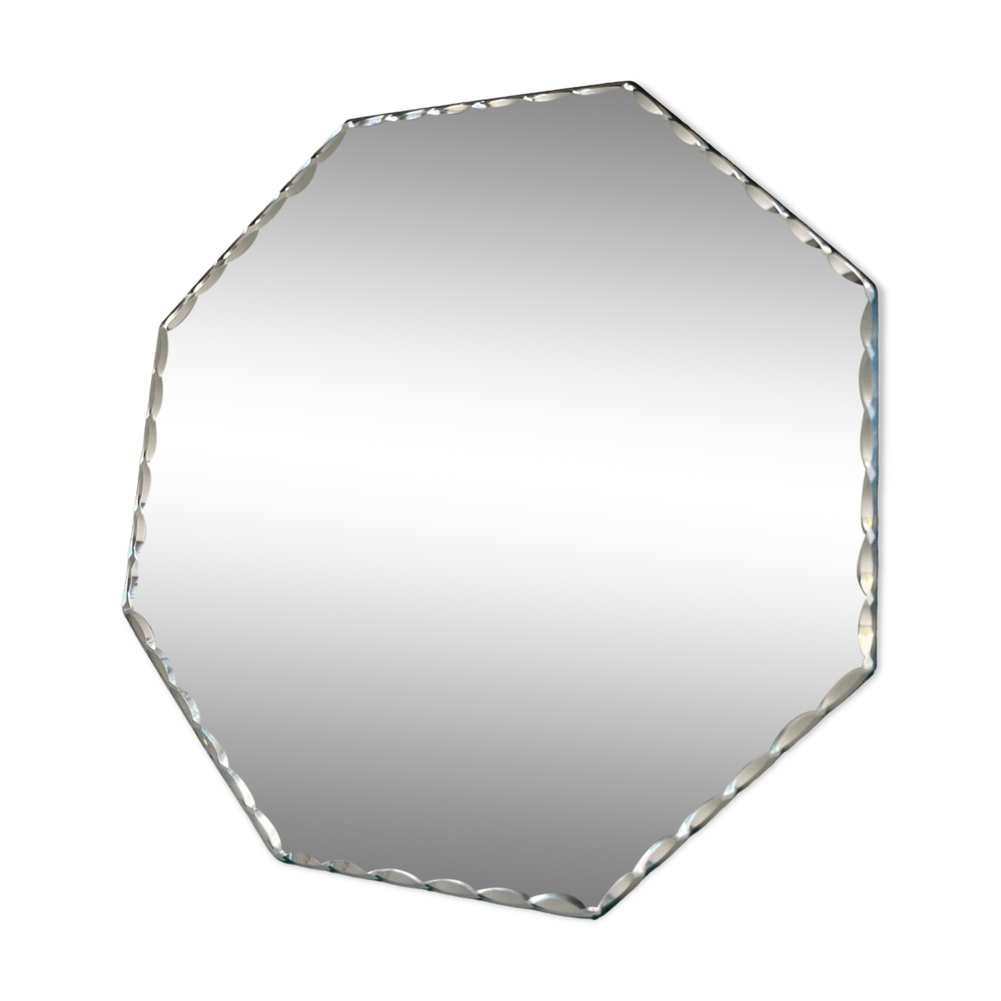Miroir biseauté octogonal 24 x 24 cm