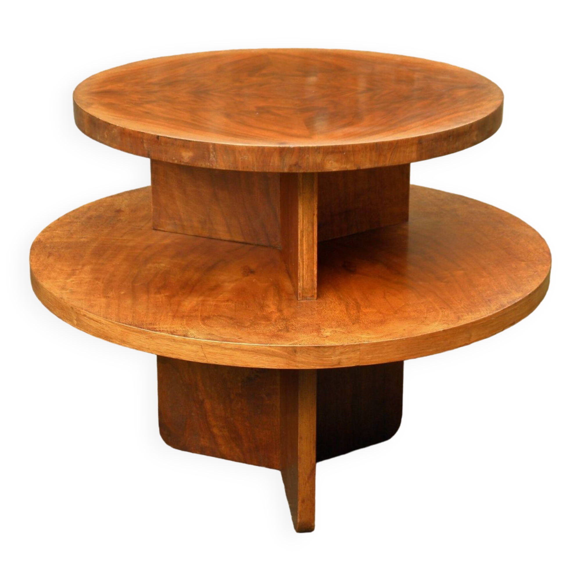Table à thé Art Déco en noyer