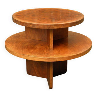Art Deco walnut tea table