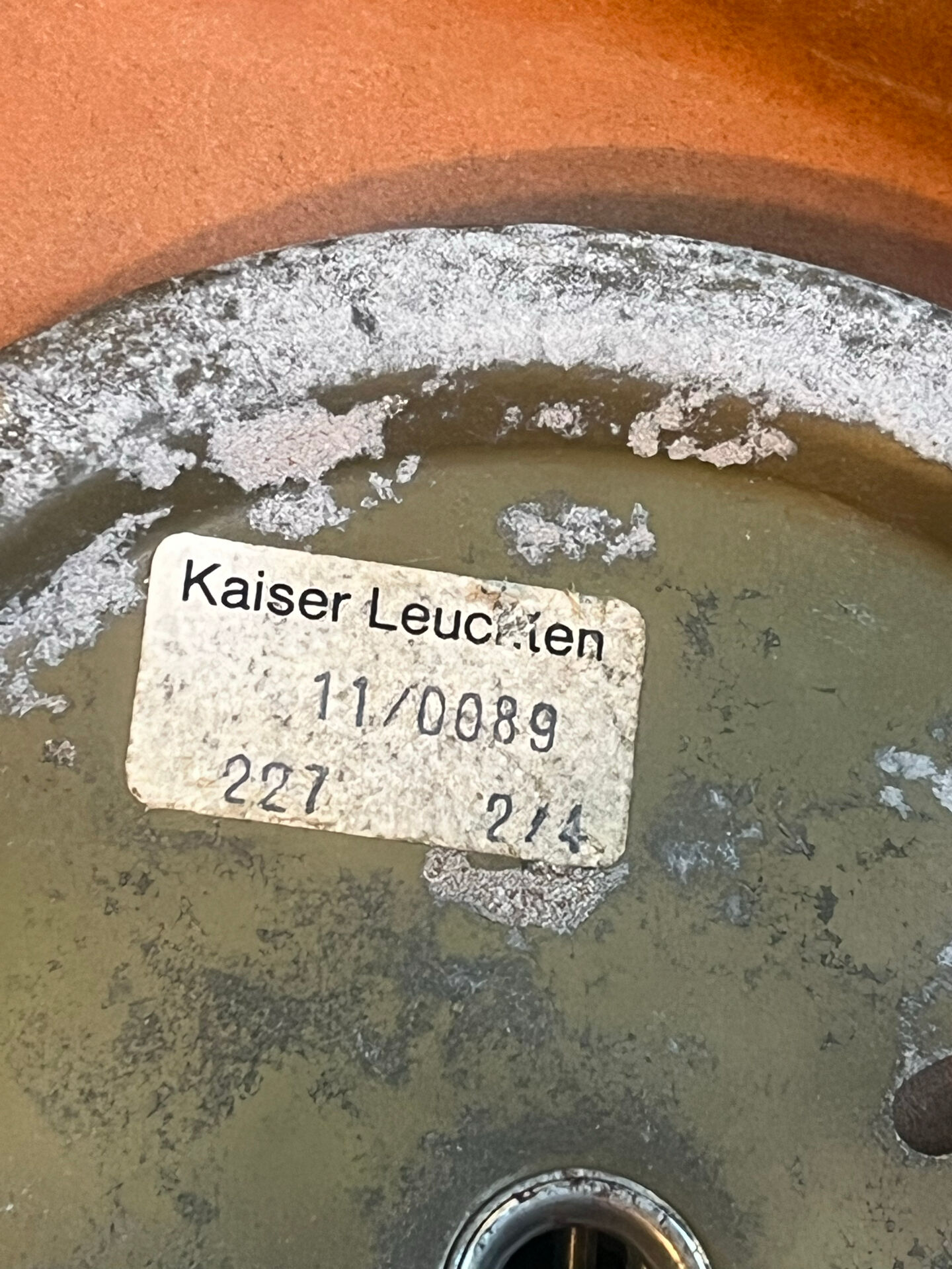Pair of Kaiser ceramic wall lights