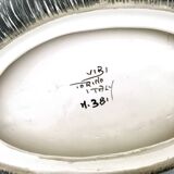 Sinuous Vintage Black, Yellow and Green Ceramic Centrepiece by Vibi, Italy