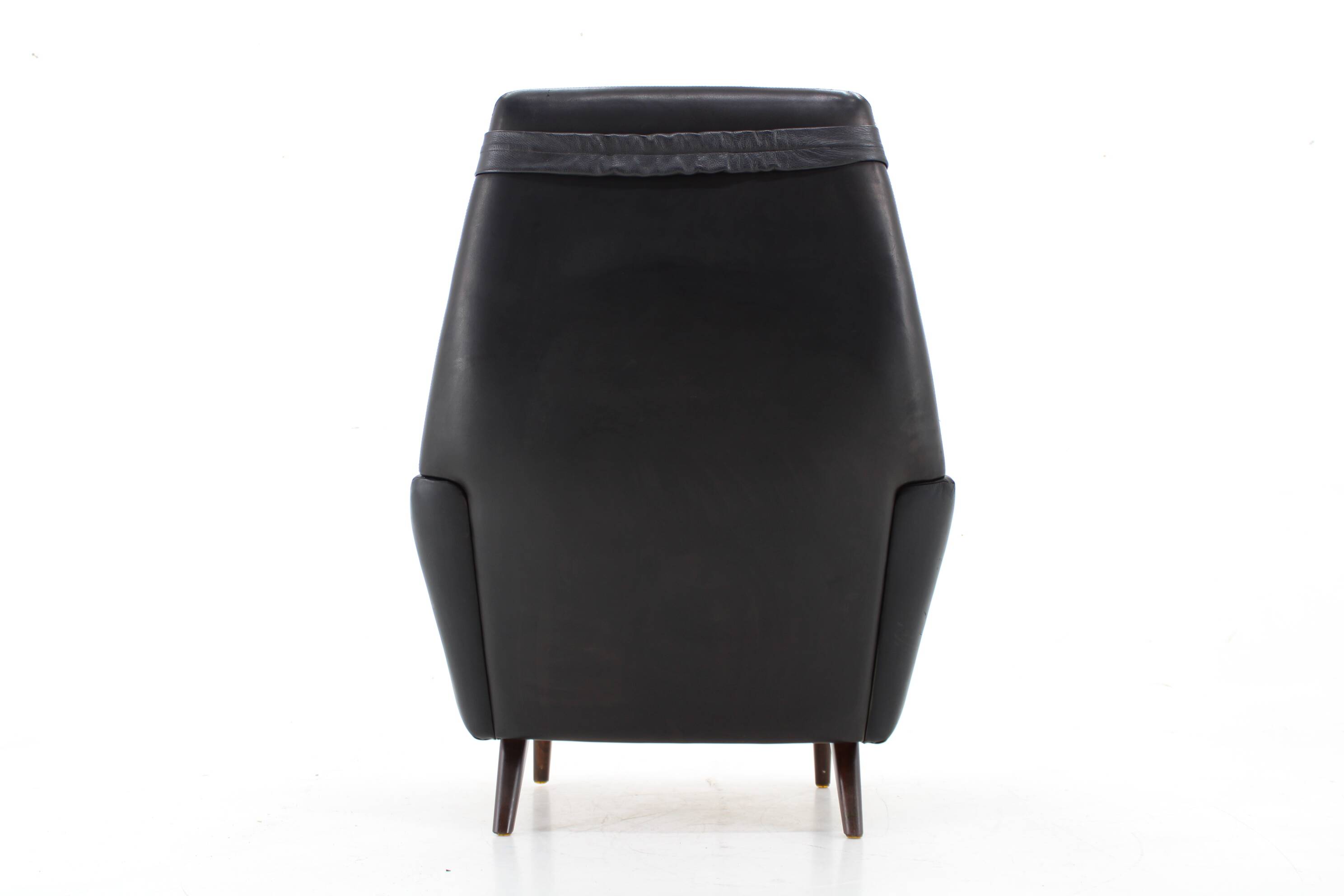 1970 Leather High Back Armchair , Denmark