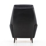 1970 Leather High Back Armchair , Denmark