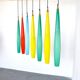 Suspended Murano glass lamp layered by Alessandro Pianon, 1960s.