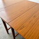 Schreiber Mid-Century Modern vintage teak drop-leaf dining table, 1960s