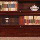 Globe Wernicke Library in mahogany, consisting of 3 pieces.