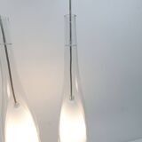 Pair of IKEA klockspel pendant lamps from 1980, cleaned and working