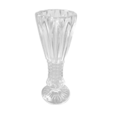 Vase sur pied verre moulé vintage