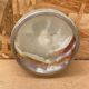 Antique Alabaster Ashtray + Brass Surround Vintage Smoker Accessories #B181