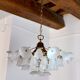 Murano glass floral chandelier, Italy, 1970