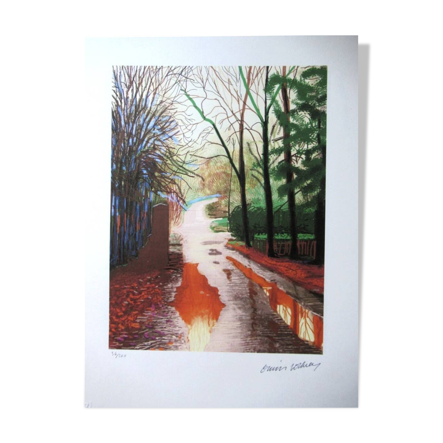 Lithographie de David Hockney signée et numérotée