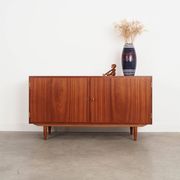 Mahogany cabinet, Danish design, 1970s, designer: Carlo Jensen, made in.