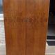 Wardrobe on a plinth in walnut and walnut veneer circa 1940.