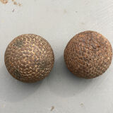 Pair of pétanque balls XIX