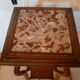 Sellette art new in bois and marbre jugenstyl