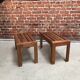 Pair of teak benches