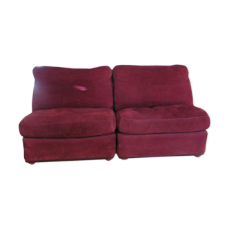 Chauffeuse daim modulable marque Poltrona Frau