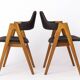 2 chaises Compass en teck, années 1960, par Kai Kristiansen pour Sva Møbler, Set