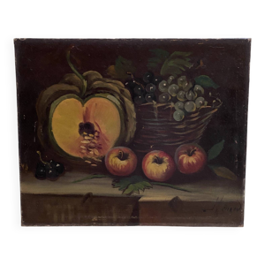 Huile sur toile nature