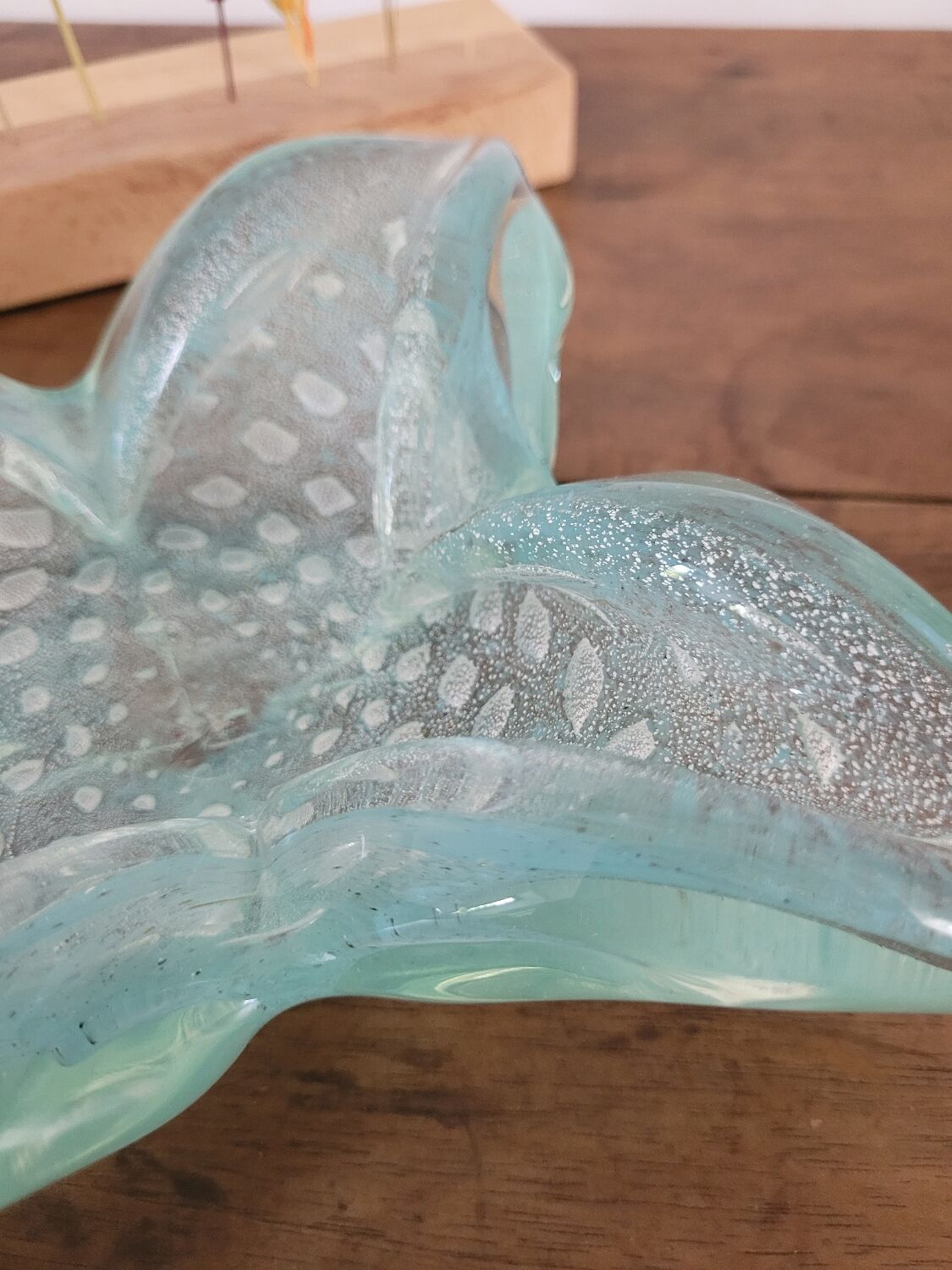 Murano glass pocket emptier