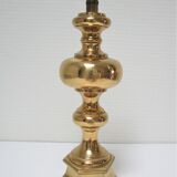 Solid gold brass lamp in neo-classical style